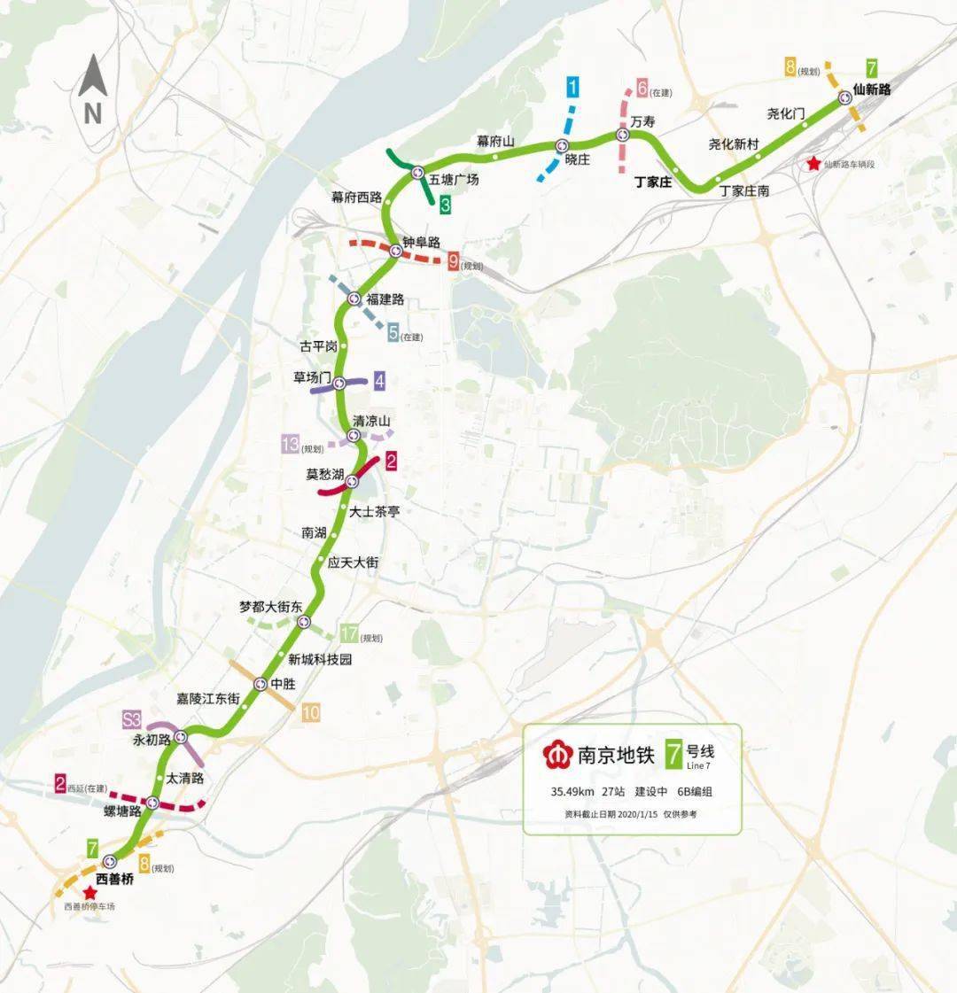 南京地鐵7號線最新線路圖全面解析